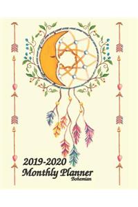2019-2020 Bohemian Monthly Planner 8x10