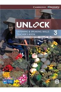 Unlock Level 3 Listening and Speaking Skills Teacher's Book with DVD