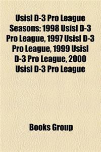 Usisl D-3 Pro League Seasons