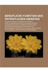Berufliche Funktion Des Offentlichen Dienstes