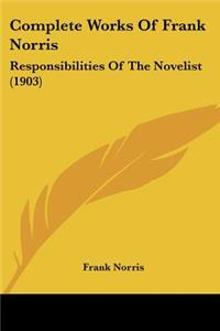 Complete Works Of Frank Norris