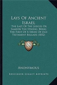 Lays Of Ancient Israel