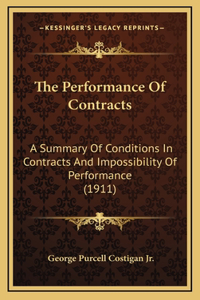 The Performance Of Contracts