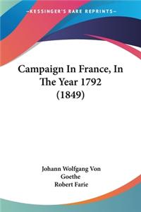 Campaign In France, In The Year 1792 (1849)