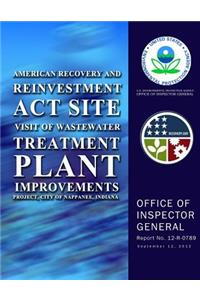 American Recovery and Reinvestment Act Site Visit of Wastewater Treatment Plant
