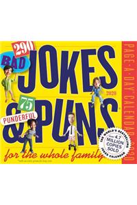 290 Bad Jokes & 75 Punderful Puns Page-A-Day Calendar 2020