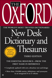 Oxford Desk Dictionary/Thesaurus