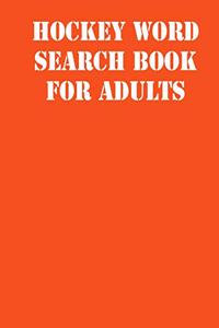 Hockey Word Search Book For Adults