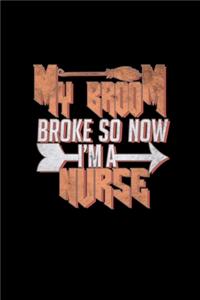 My broom broke so no I'm a nurse