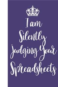 I am Silently Judging Your Spreadsheets