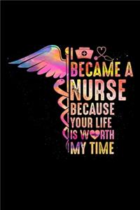 i became a nurse because your life is worth my time