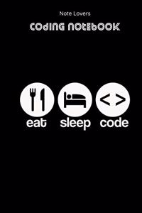 Eat Sleep Code - Coding Notebook