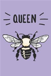 Queen Bee: Journal perfect for adults or kids who like bees or royalty. 100 lined pages, size is 6"x9"