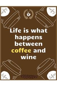 Life is what happens between coffee and wine