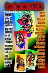Karasu Tengu Yokai for PORTUGAL 20 ART PRINTS IN A BOOK Japan Mythology Shinto Gods Buddhism Ghosts Shugendo Practice Mountain Protectors Yamabushi Power Demon Spirits with bird beaks or huge long noses