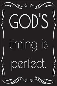 God's Timing Is Perfect: 100 Page Lined Journal - 6