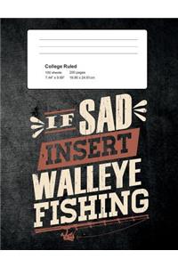 If Sad Insert Walleye Fishing