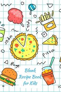 Blank Recipe Book for Kids