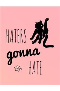Haters Gonna Hate: 2019 Weekly Daily Monthly Organizer for Cat Lovers Funny Cat