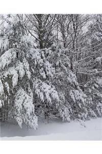 Winter School Composition Book Breathtaking Snow Photo 130 Pages