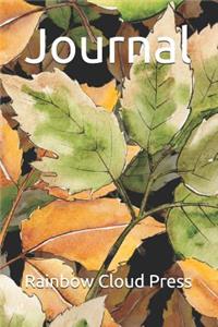 Journal: Autumn Leaves Blank Lined Pages for Writing Daily Thoughts, Dreams, Inspirations