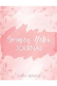 Sermon Notes Journal