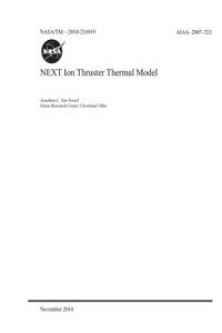 Next Ion Thruster Thermal Model