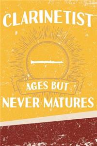 Clarinetist Ages But Never Matures