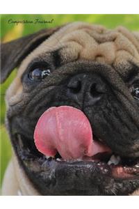 Composition Journal (Notebook) - Happy Pug