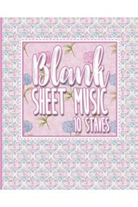 Blank Sheet Music - 10 Staves