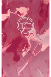 Red Chic Marble Notebook