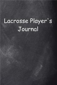 Lacrosse Player's Journal Chalkboard Design