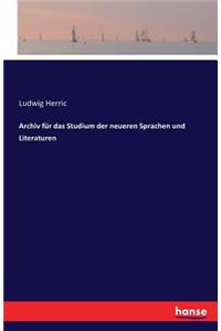 Archiv für das Studium der neueren Sprachen und Literaturen