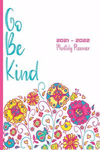 2021 - 2022 Monthly Planner