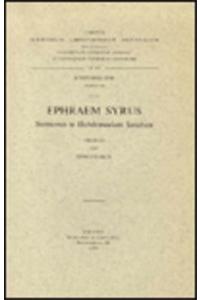 Ephraem Syrus. Sermones in Hebdomadam Sanctam