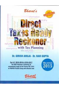 DIRECT TAXES READY RECKONER with tax planning