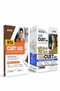 Arihant NTA CUET UG 10 Mock Test For Section 2 Humanities Domain Sociology, Home Science, History, Political Science, Geography, Psychology Exam Book for CUET 2024 & Arihant NTA CUET UG Exam Guide For Section 2 Domain Humanities History | Geography
