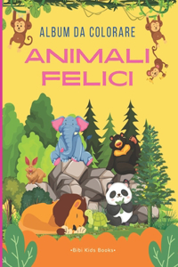 Animali Felici Album Da Colorare
