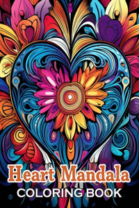 Heart Mandala Coloring Book