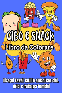 Cibo e Snack Libro da Colorare