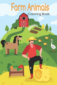 Farm Animals Coloring Book