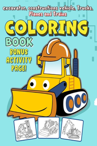 Excavator Coloring Book