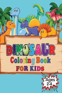 Dinosaur Coloring Book For Kids Ages 2-4