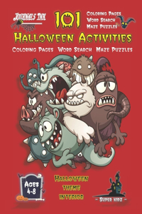Halloween Activity Book for Kids Ages 4-8