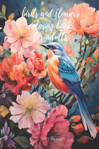 birds and flowers coloring book for adults