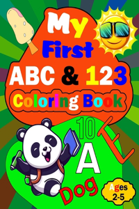 My First ABC & 123 Coloring Book
