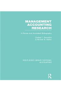 Management Accounting Research (Rle Accounting)