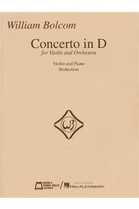 Concerto in D for Violin and Orchestra