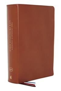 Kjv, Charles F. Stanley Life Principles Bible, 2nd Edition, Genuine Leather, Brown, Indexed, Comfort Print