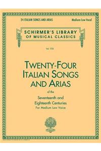 24 Italian Songs & Arias - Medium Low Voice